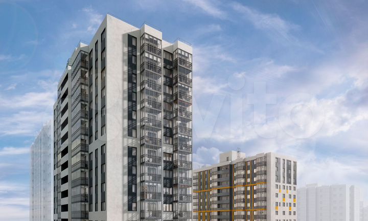 2-к. квартира, 45 м², 16/22 эт.