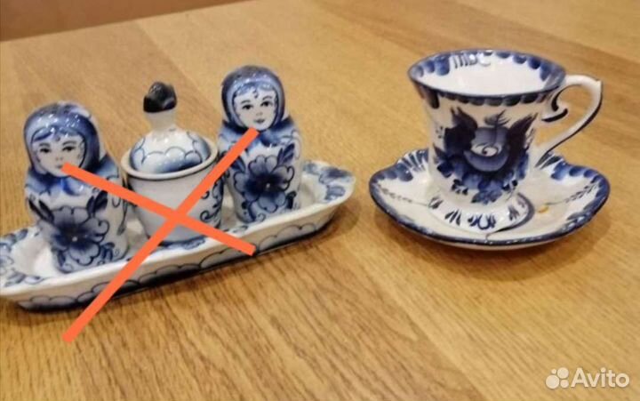 Посуда СССР гжель