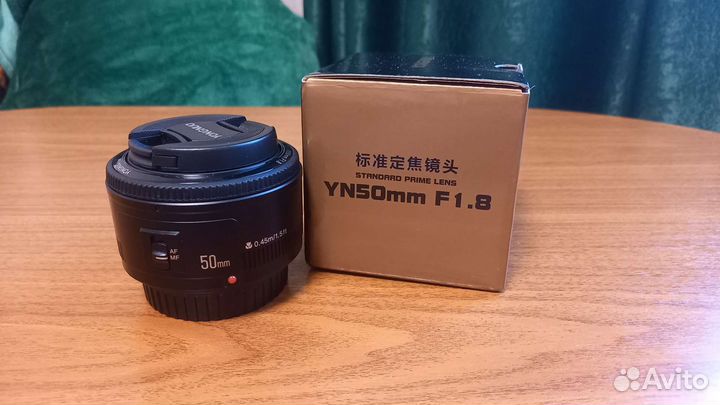 Объектив canon yongnuo 50mm 1.8