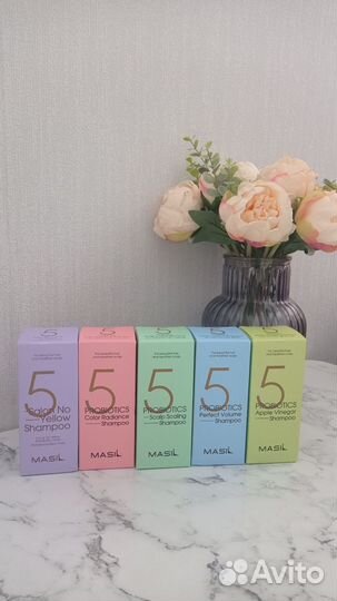 Корейские шампуни masil 5 probiotics
