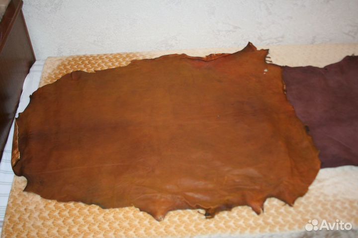 Кожа натуральная (овчина,телячья) фабричн. выделки