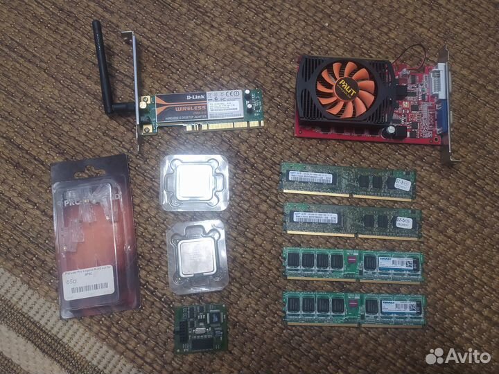 Оперативная память, cpu, видеокарта, Wifi адаптер