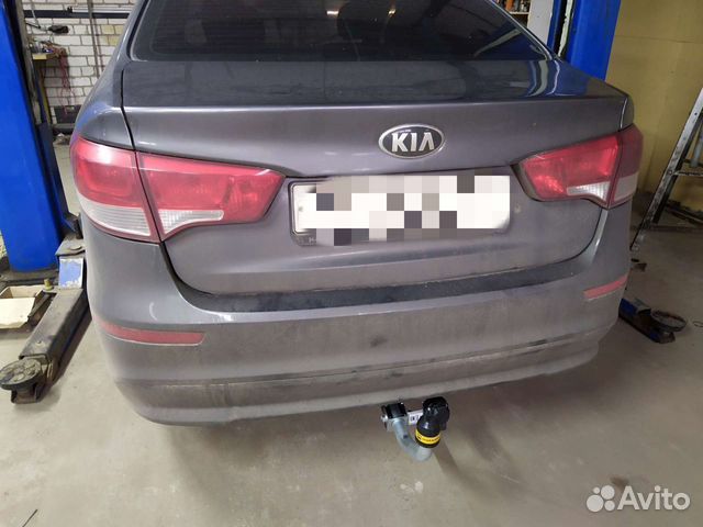 Фаркоп на Kia Rio 2011-2017 с оцинкованным шаром