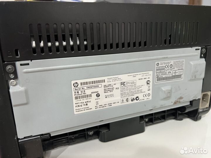 Принтер HP LaserJet Pro P1102w, ч/б