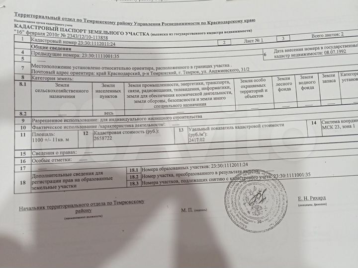 Участок 12 сот. (ИЖС)