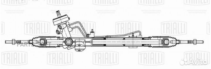 Trialli CRS7702 Рулевой механизм (рейка) гидравлич