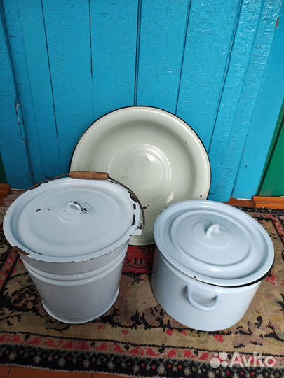 Эмалированный посуда бу