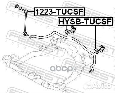 Тяга стабилизатора пер.подв.L/R 1223-tucsf Febest