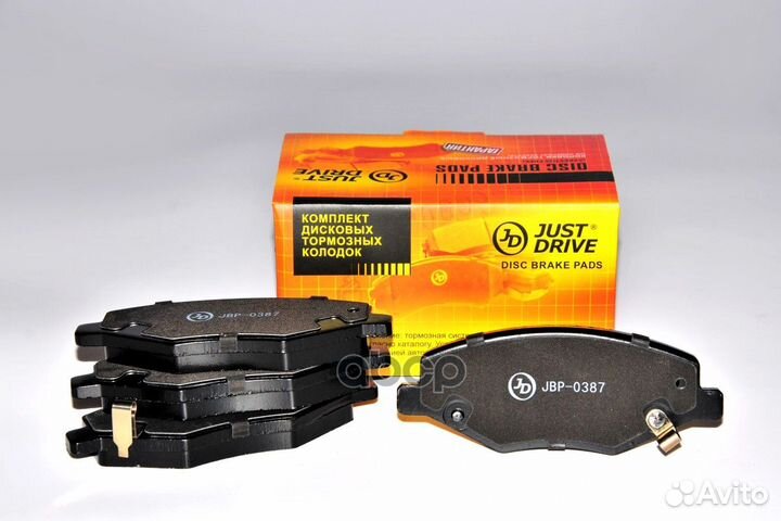 Колодки тормозные, передние JBP0387 Just Drive