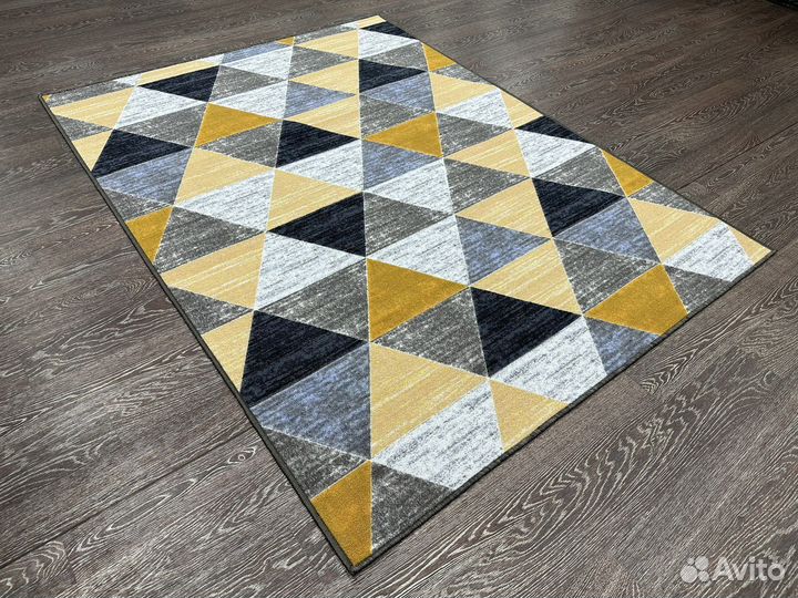 Палас принт 1.5х2 треугольники