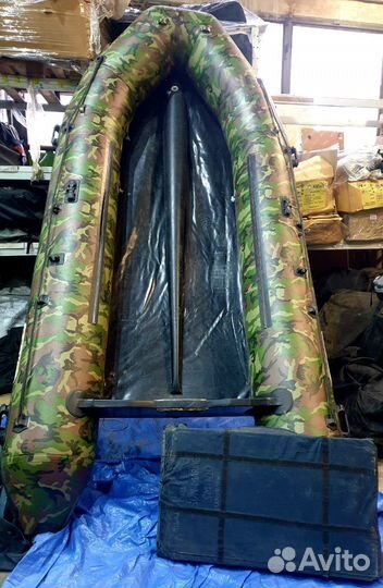 Лодка пвх 420 зеленая