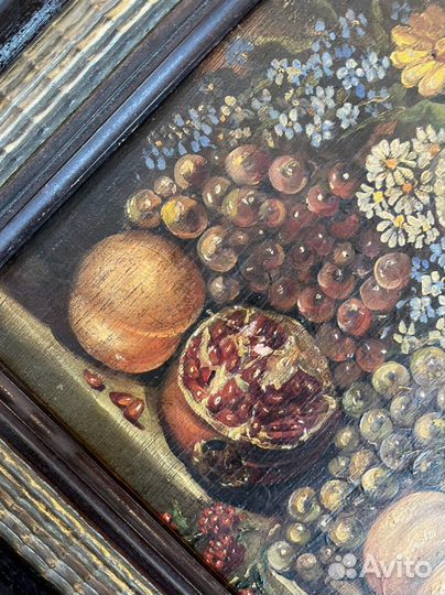 Старинная картина/живопись 51х43. Масло/дерево. Ит