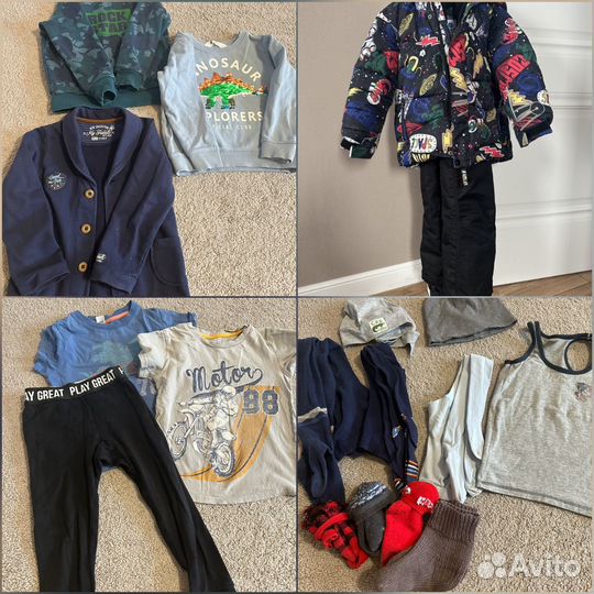 Одежда пакетом на мальчика 98-104