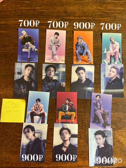 Официальные карточки bts