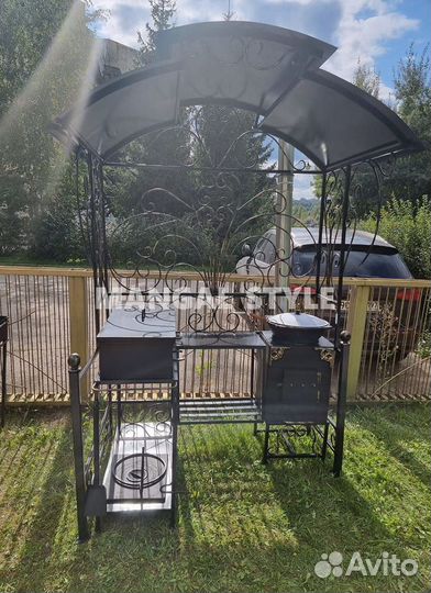 Мангал с крышей