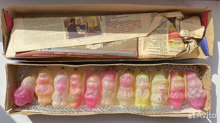 Елочные игрушки СССР советские набором