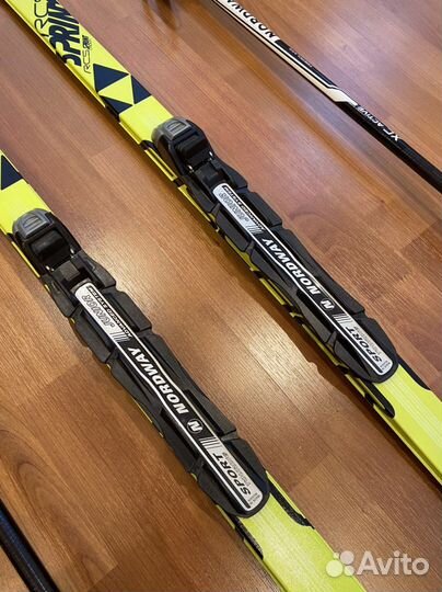 Лыжи беговые Fischer RCS Sprint крепление,палки