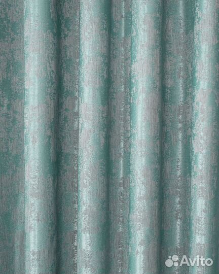 Шторы мрамор Зарина бирюза
