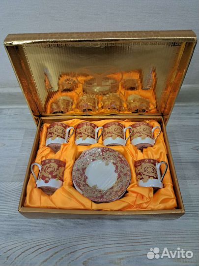 Кофейный сервиз на 6 персон новый