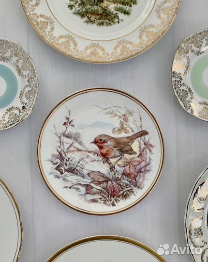 Тарелки декоративные. Фарфор. Англия