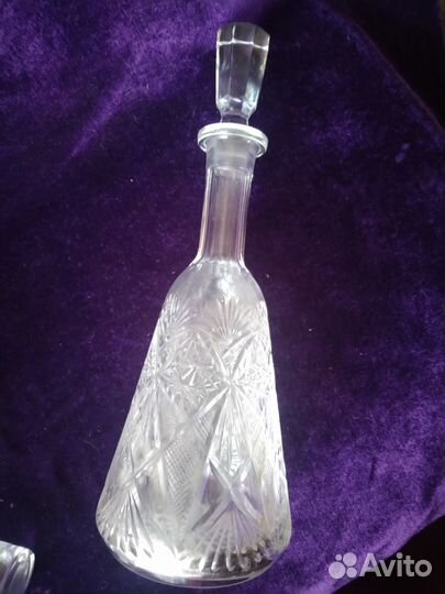 Отличные наборы для напитков хрусталь СССР