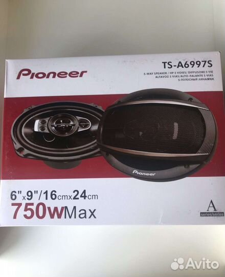 Колонки Pioneer 750W овалы 6х9