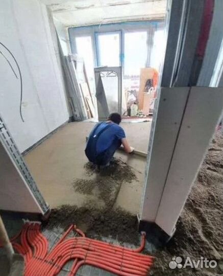 Полусухая стяжка пола