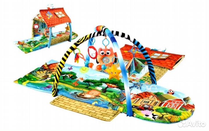 Развивающий коврик дом