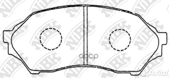 Колодки тормозные дисковые PN5425 NiBK PN5425 NiBK