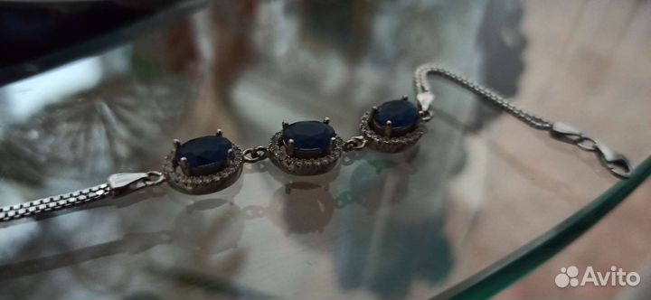 Браслет с сапфирами