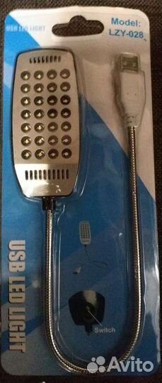 Светодиодная,гибкая,настольная USB лампа,новая