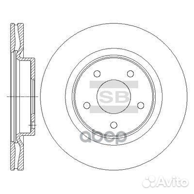 Диск тормозной SD4223 SD4223 Sangsin brake