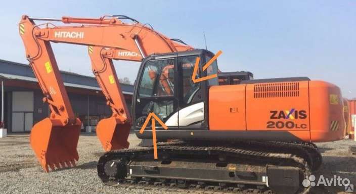Стекла на экскаватор Hitachi