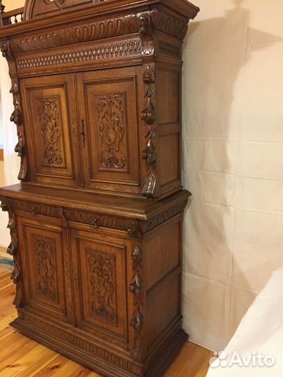 Старинный Буфет Горка массив дуба Голландия