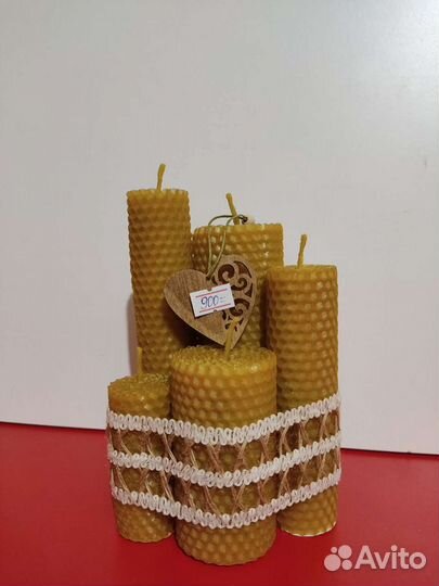 Свечи из вощины пчелиный воск набор