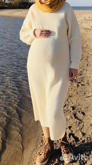 Вязаное платье