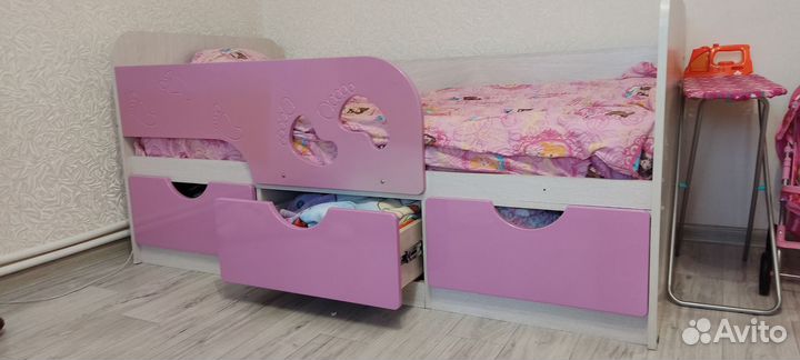 Детская кровать от 3 лет с бортиками