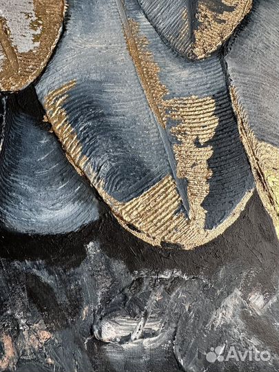 Картина на холсте «Сизые перья«