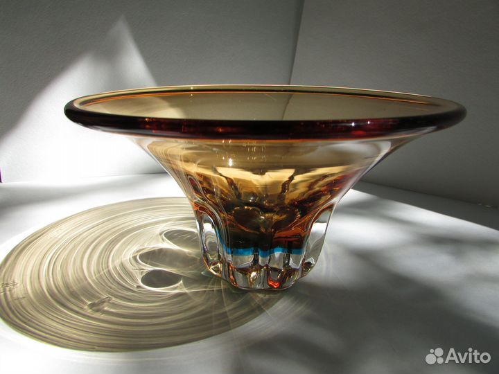 Ваза цветное стекло СССР