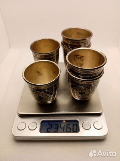 Стопка серебро 875 пробы