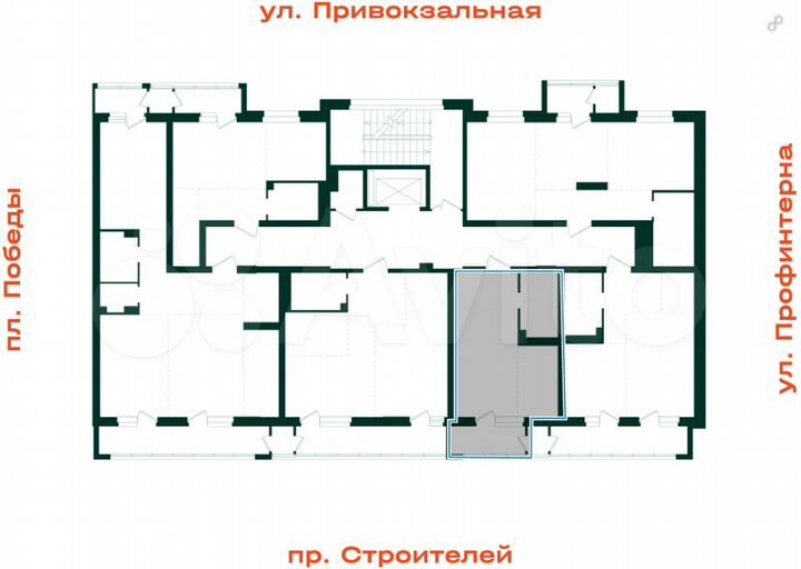 1-к. квартира, 30,6 м², 3/7 эт.