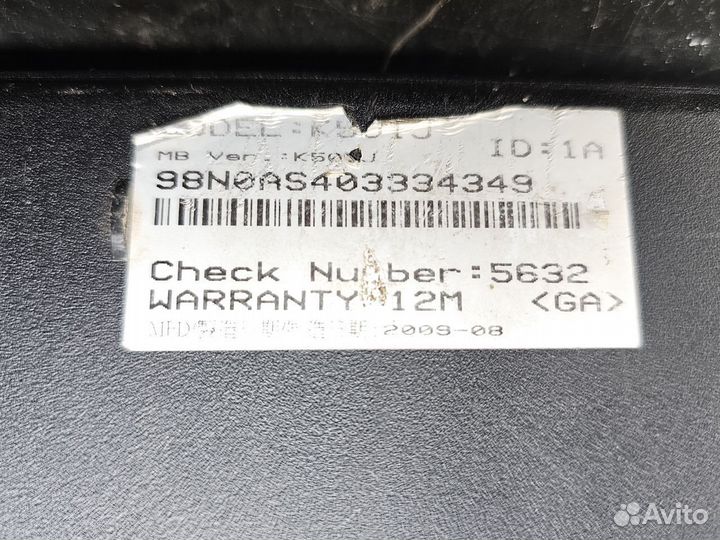 Ноутбук asus K50IJ