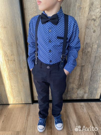 Нарядный комплект брюки и рубашка 110 116 размер