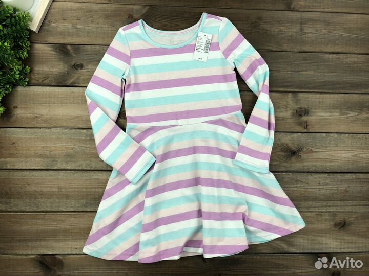 Платье с длинным рукавом для девочки 104 США