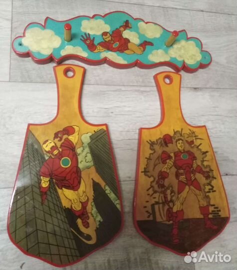 Доска кухонная с росписью