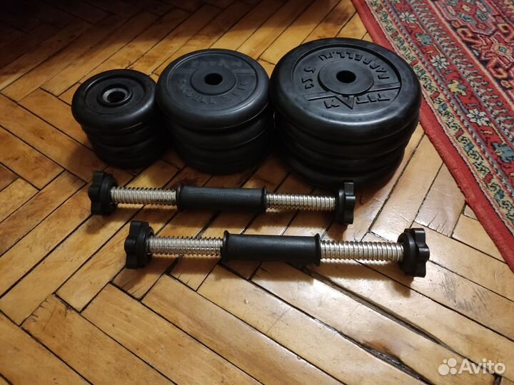 Гантели разборные Barbell 38 кг (2 шт.по 19 кг.)