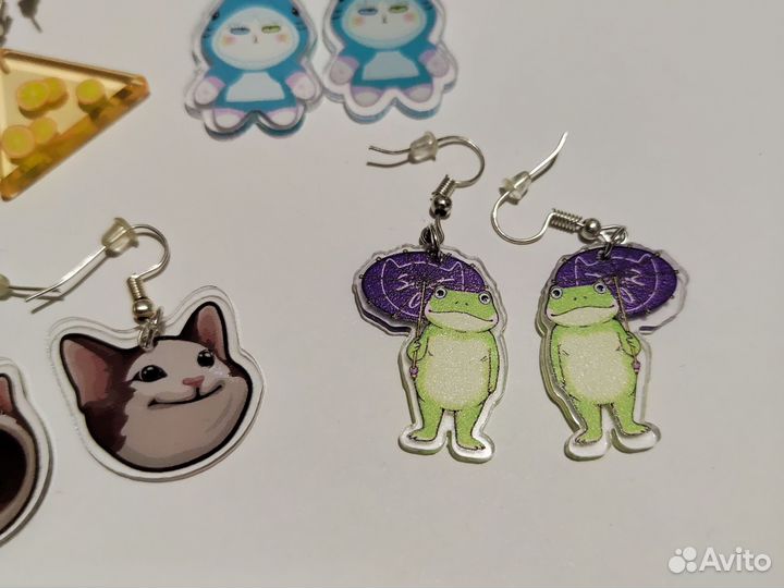 Серьги акриловые