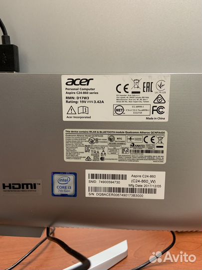 Моноблок Aser Aspire C24-860