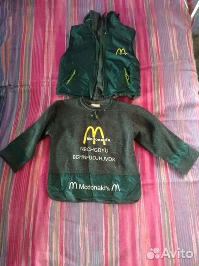 Толстовка с жилеткой макдональдс