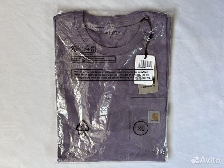 Футболка Carhartt Pocket Glassy Purple Оригинал